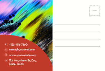 Arts And Photography Postcard Printing template preview 6