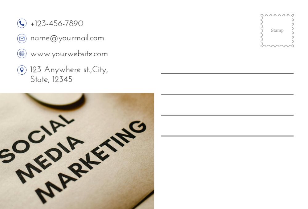 Communication Postcard Printing template preview 57