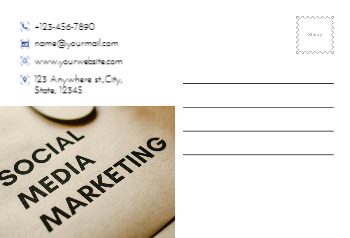 Communication Postcard Printing template preview 28