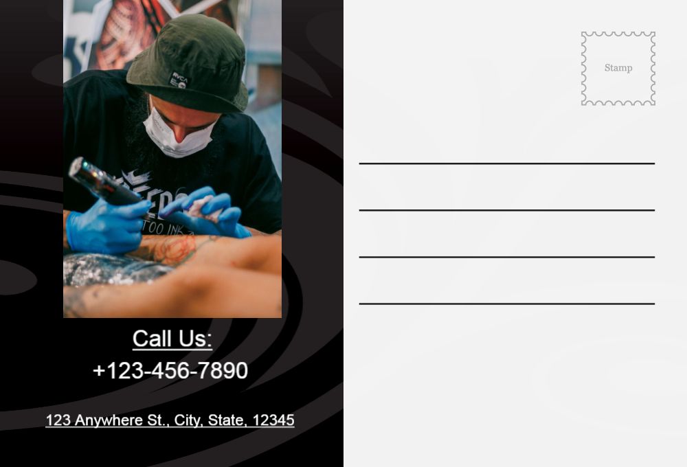Illustrative Postcard Printing template preview 33