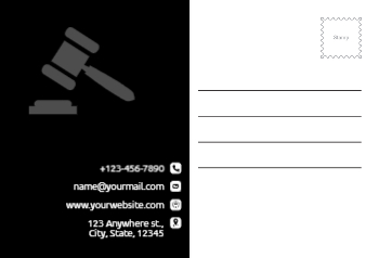 Lawyer Postcard Printing template preview 10