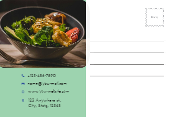 Food Hotel And Restaurant Rush Postcards Printing template preview 14