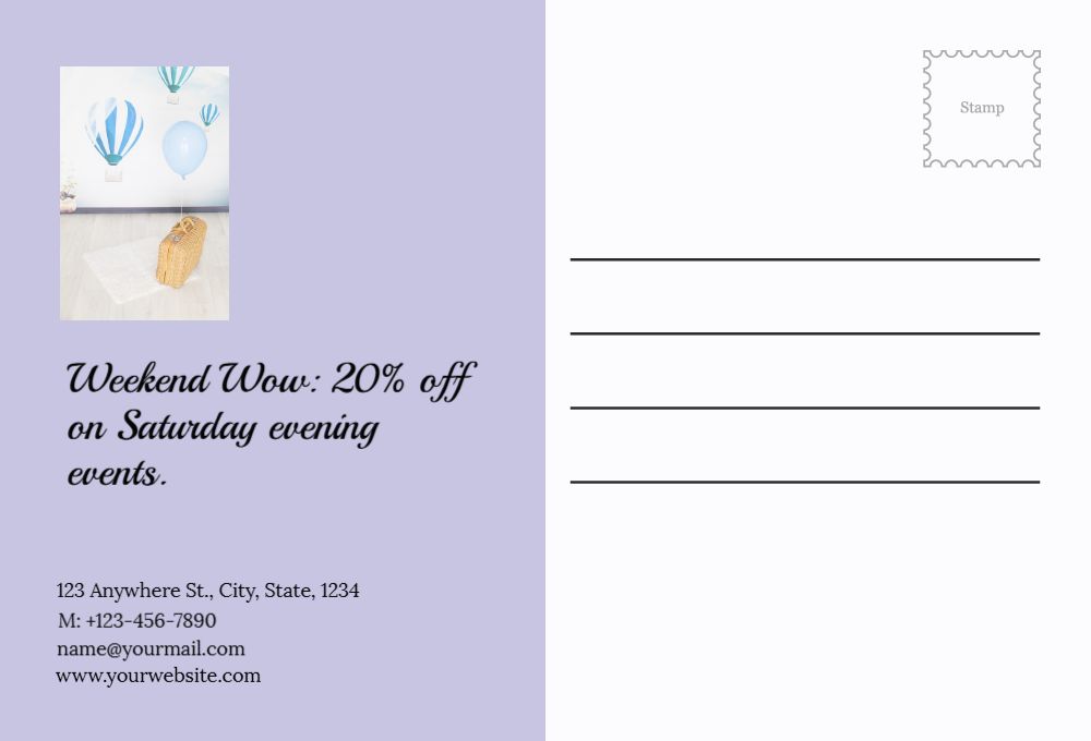 Happy Birthday Postcard Printing template preview 33