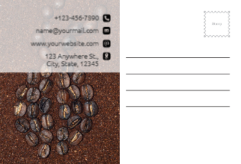 Coffee Bar Rush Postcards Printing template preview 20