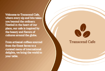 Coffee Bar Rush Postcards Printing template preview 19