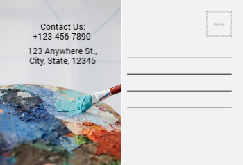 Illustrative Postcard Printing template preview 12