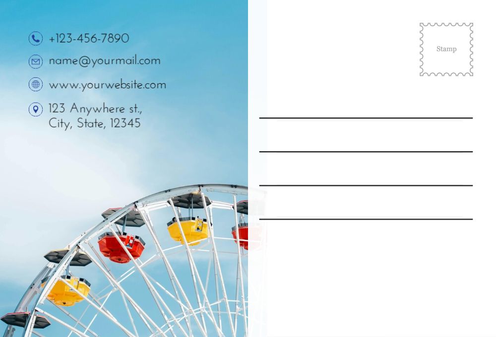 Entertainment Postcard Printing template preview 43