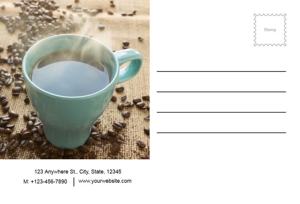 Coffee Bar Rush Postcards Printing template preview 37