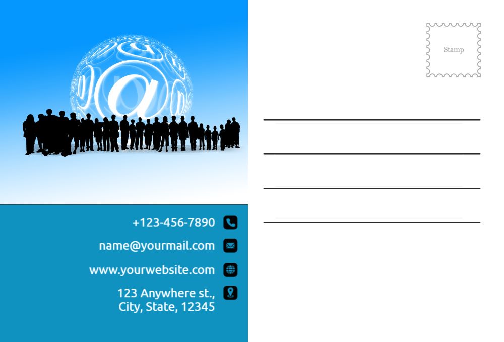 It And Internet Postcard Printing template preview 39