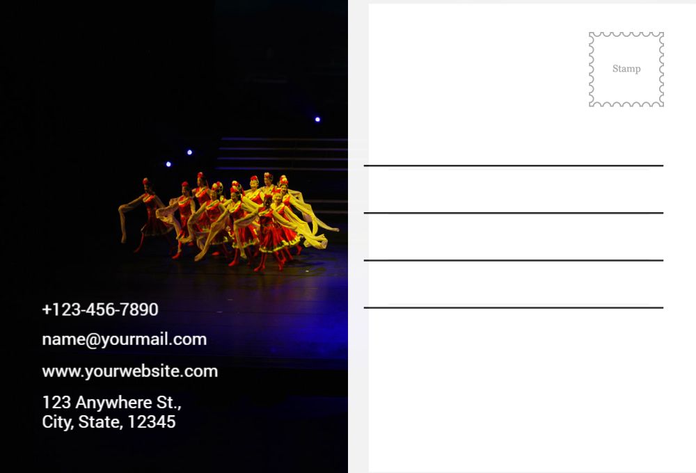 Entertainment Postcard Printing template preview 35