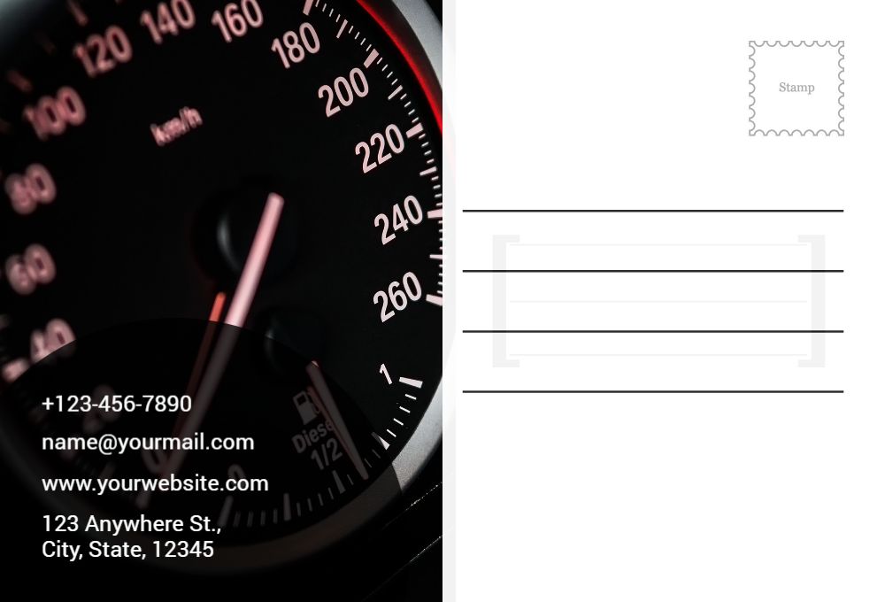Automobile Postcard Printing template preview 53