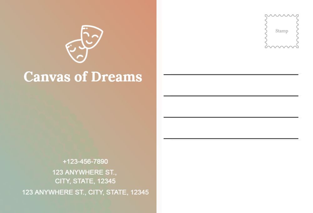 Entertainment Postcard Printing template preview 37