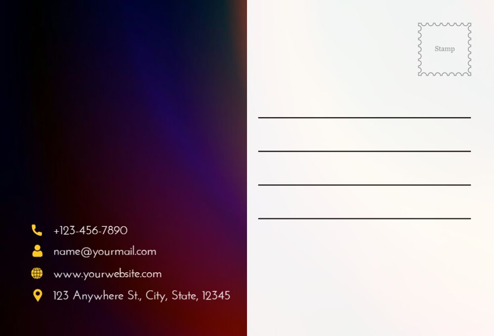 Security Postcard Printing template preview 33