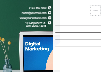 Communication Postcard Printing template preview 22