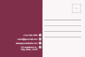 Basic Postcard Printing template preview 14