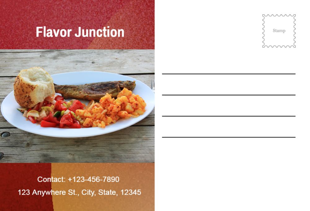 Food Hotel And Restaurant Rush Postcards Printing template preview 53