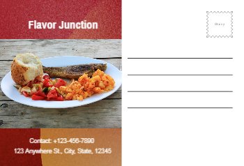 Food Hotel And Restaurant Rush Postcards Printing template preview 24