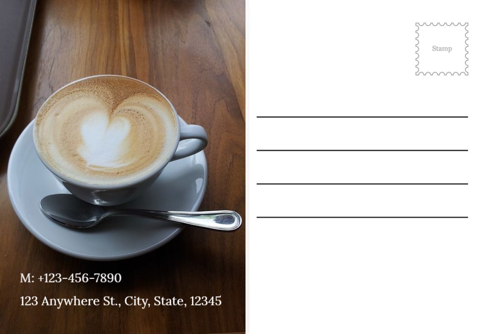 Coffee Bar Rush Postcards Printing template preview 55