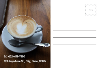 Coffee Bar Rush Postcards Printing template preview 26