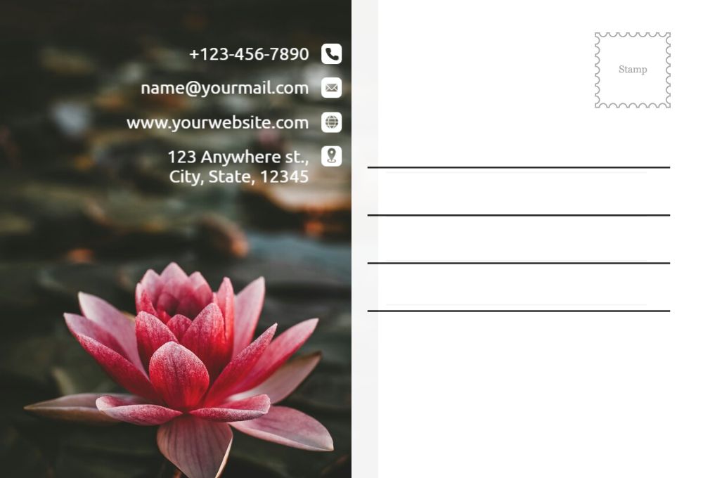 Basic Postcard Printing template preview 55
