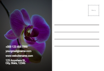 Flowers Postcard Printing template preview 10