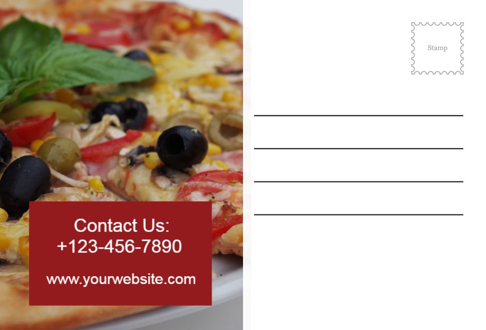 Food Hotel And Restaurant Rush Postcards Printing template preview 51