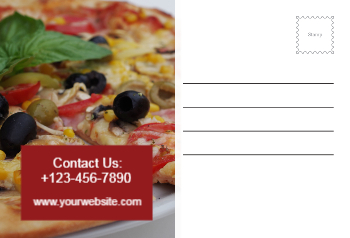 Food Hotel And Restaurant Rush Postcards Printing template preview 22