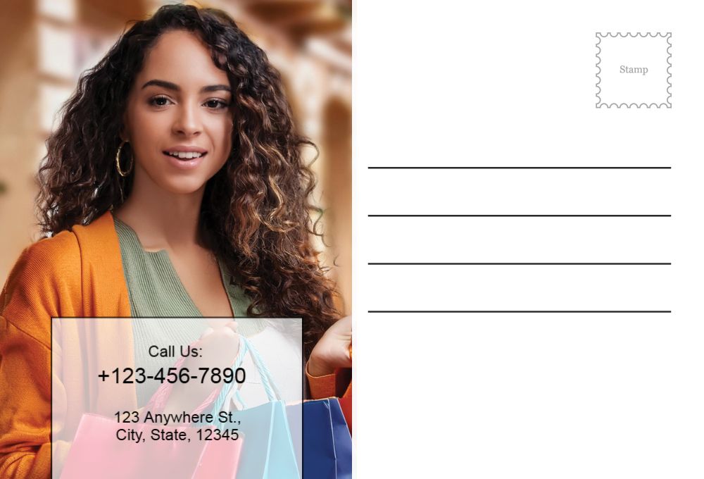 Retail Shop Stores Postcard Printing template preview 45