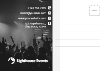 Music Dj Postcard Printing template preview 10