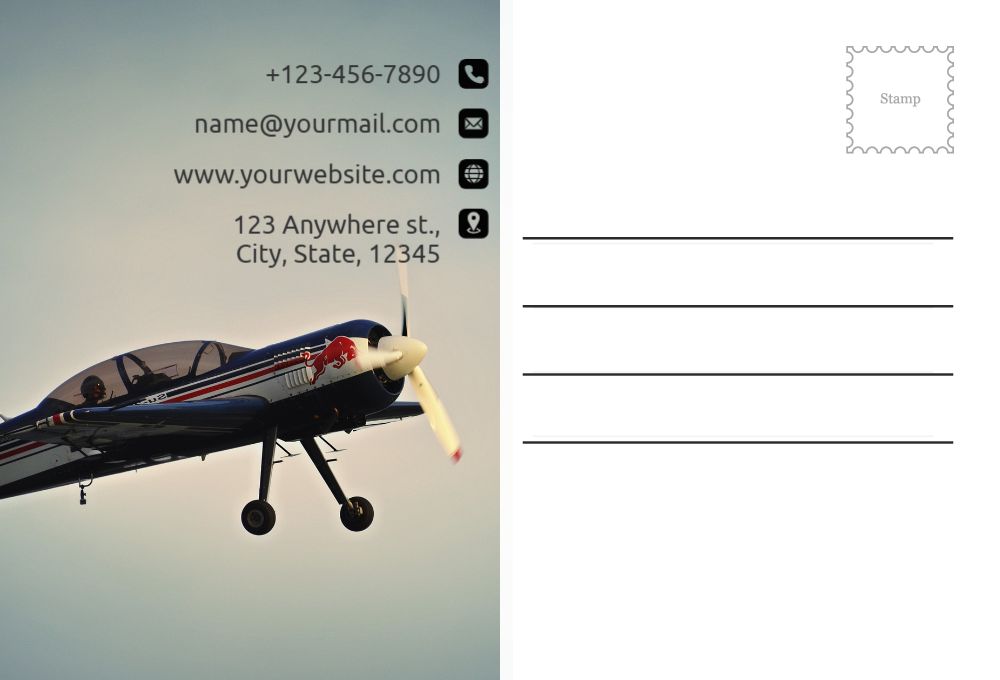 Transportation And Logistics Postcard Printing template preview 35
