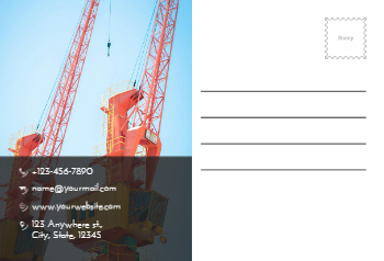 Transportation And Logistics Postcard Printing template preview 4