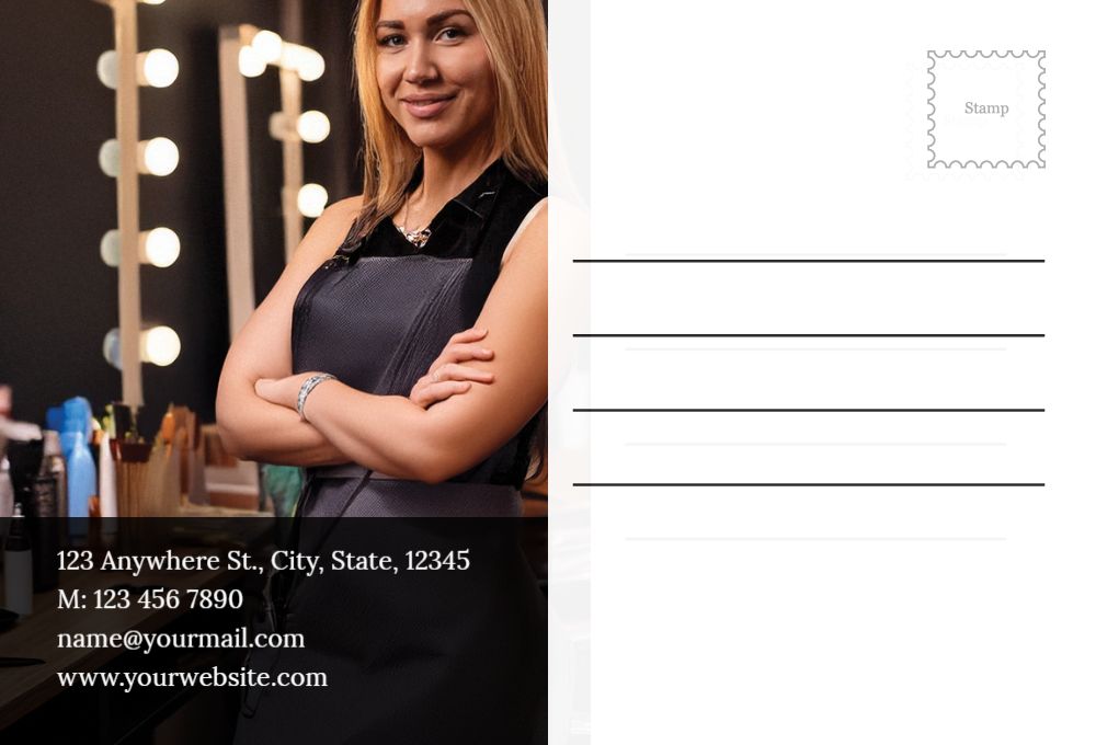 Spa Saloon Postcard Printing template preview 55