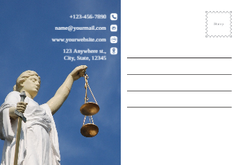 Lawyer Postcard Printing template preview 16