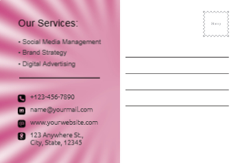 News And Media Postcard Printing template preview 4