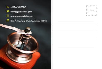 Coffee Bar Rush Postcards Printing template preview 14