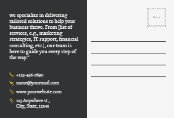 Transportation And Logistics Postcard Printing template preview 8