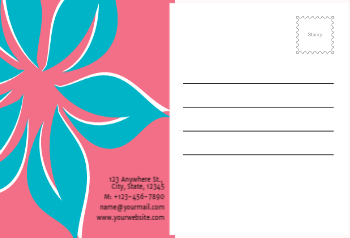 Flowers Postcard Printing template preview 20
