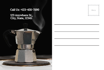 Coffee Bar Rush Postcards Printing template preview 16