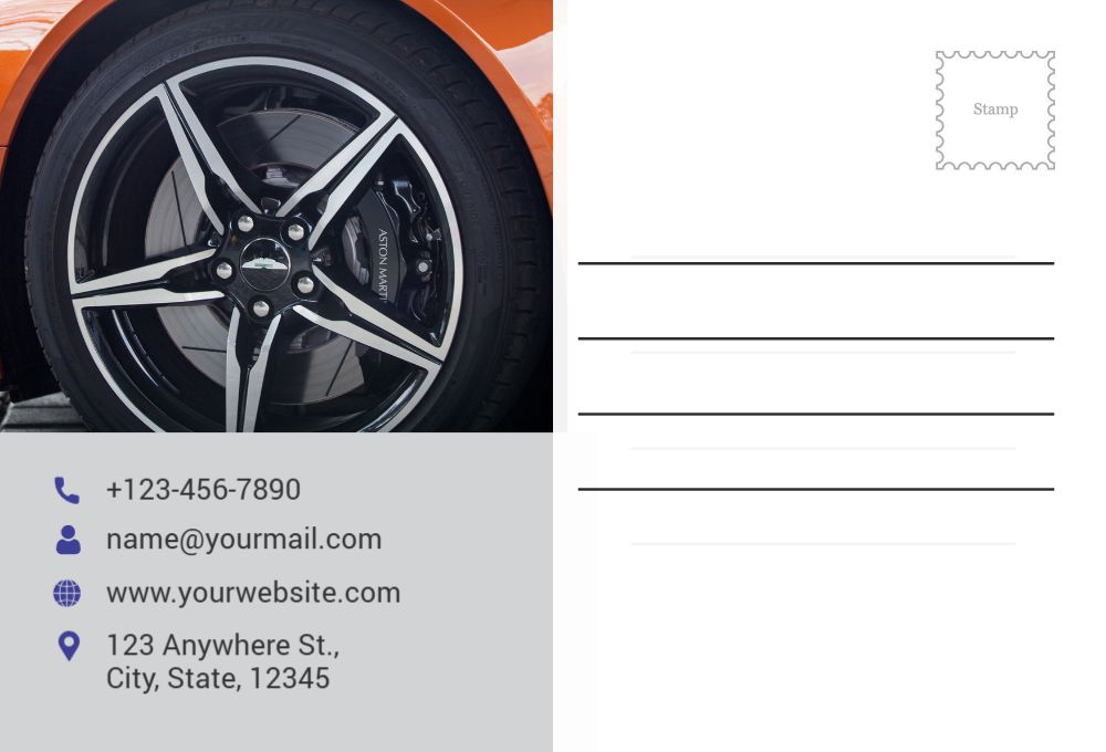Automobile Postcard Printing template preview 55