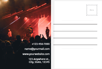 Music Dj Postcard Printing template preview 12
