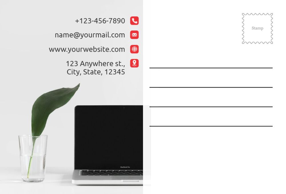 Computer Postcard Printing template preview 57
