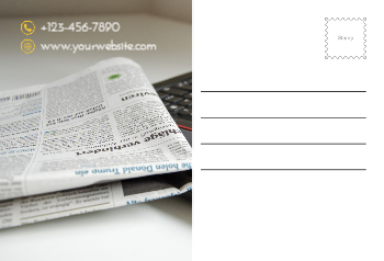 News And Media Postcard Printing template preview 26