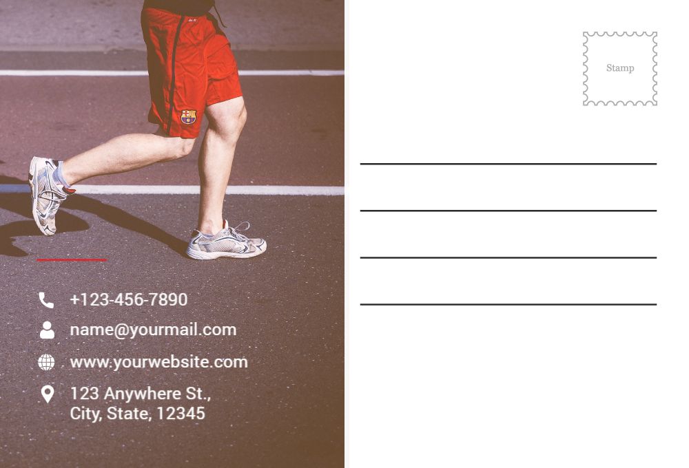 Sport Postcard Printing template preview 45