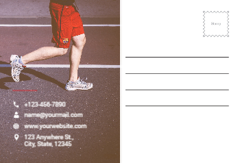 Sport Postcard Printing template preview 16