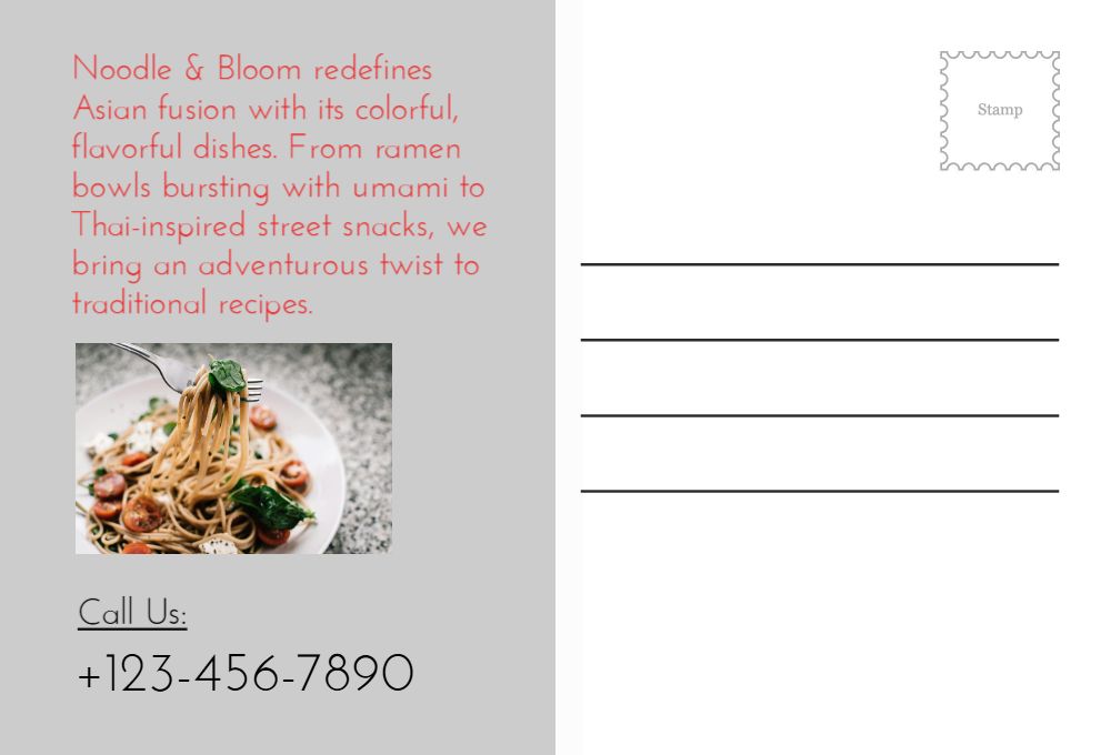 Food Hotel And Restaurant Rush Postcards Printing template preview 41