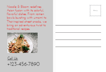 Food Hotel And Restaurant Rush Postcards Printing template preview 12