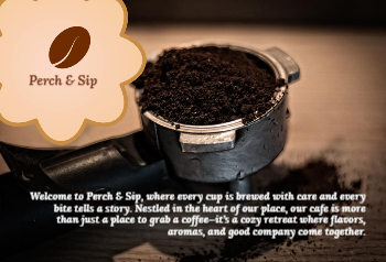 Coffee Bar Rush Postcards Printing template preview 21