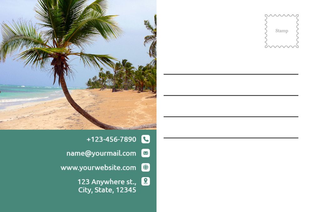 Travels Postcard Printing template preview 55