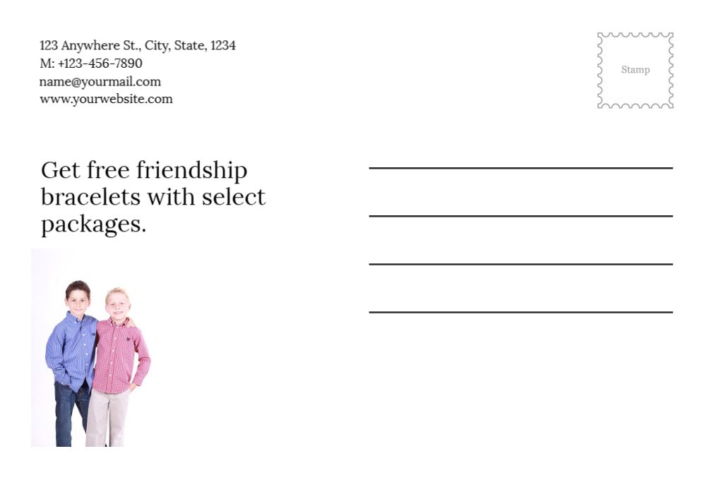 Best Friends Postcard Printing template preview 37