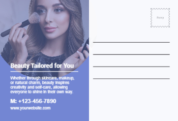 Spa Saloon Postcard Printing template preview 4